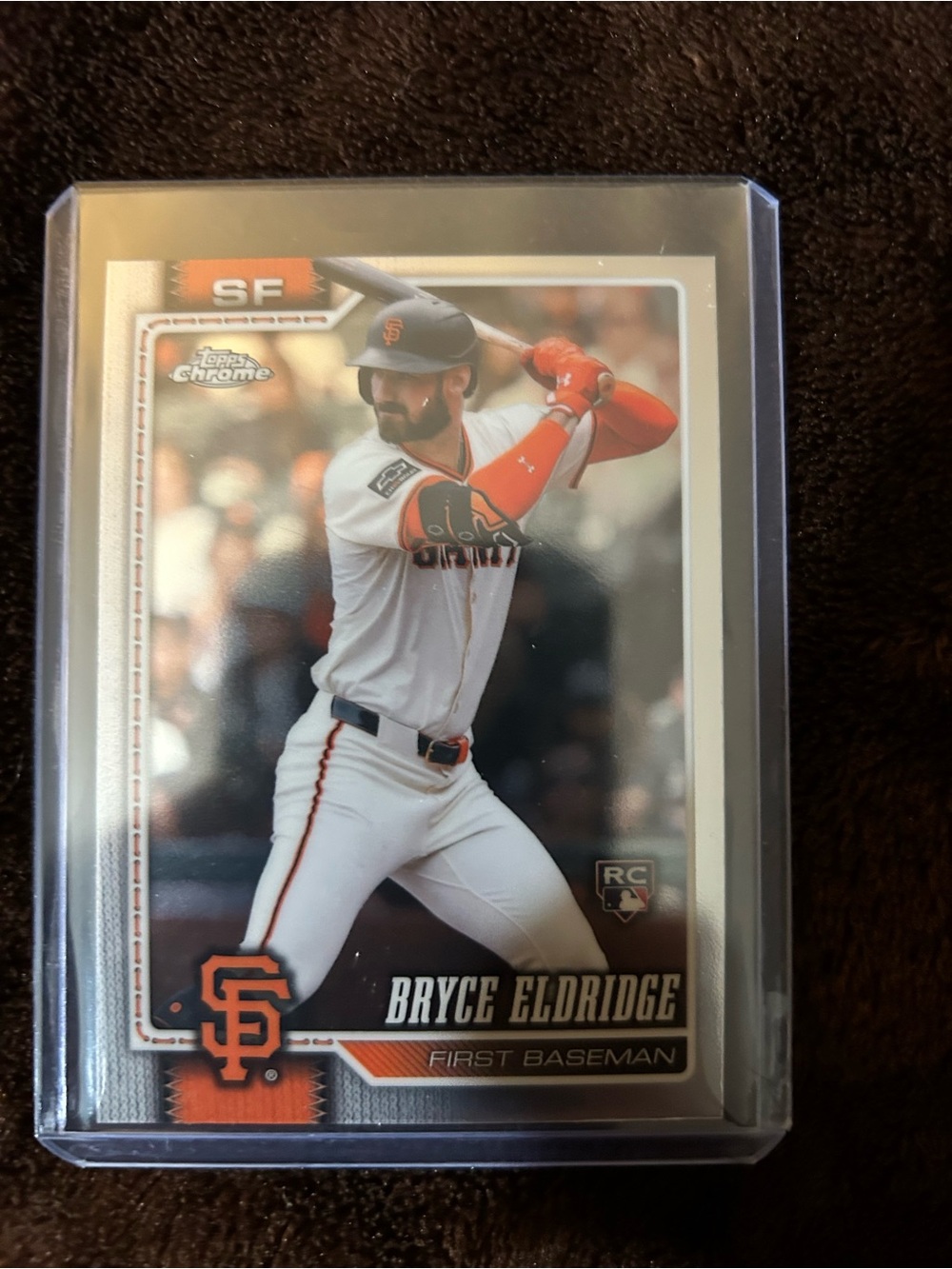 Topps Chrome Bryce Eldridge San Francisco Giants - Orange/White